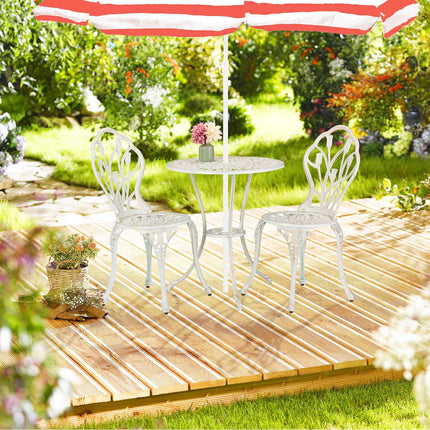 3-Piece Floral Bistro Set – Table and Chairs for Patio
