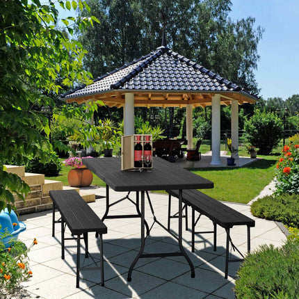 3-Piece Folding Beer Garden Furniture Set
