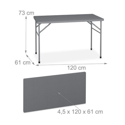 3-Piece Folding Beer Tent Set, Rattan Look, Black
