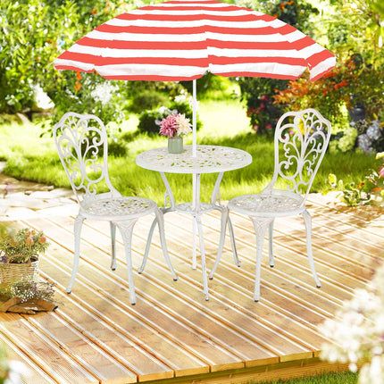 3-Piece Garden Bistro Set – Antique Patio Furniture