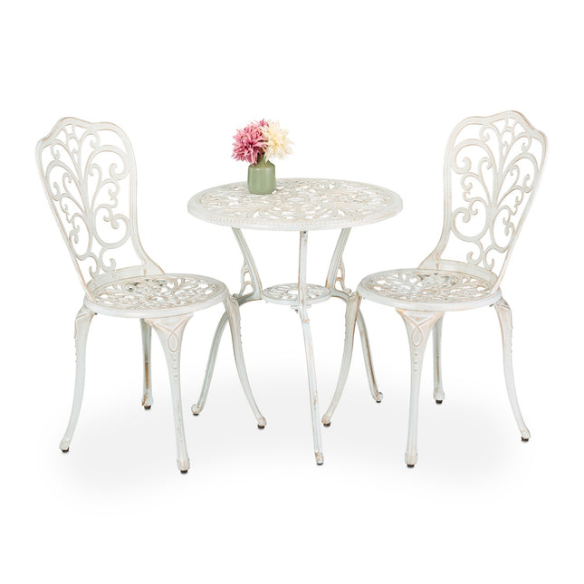 3-Piece Garden Bistro Set – Antique Patio Furniture
