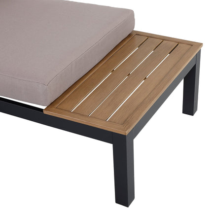 Outdoor 3-piece aluminum garden furniture with cushions