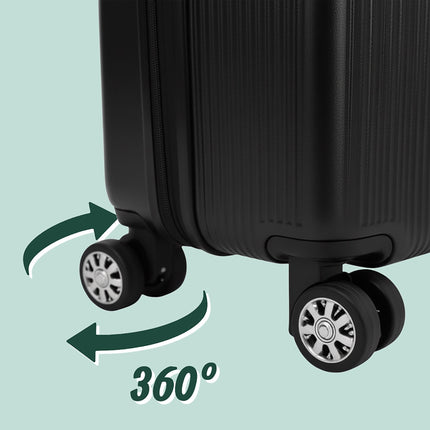 3-Piece Hard-Shell Luggage Set with Spinner Wheels