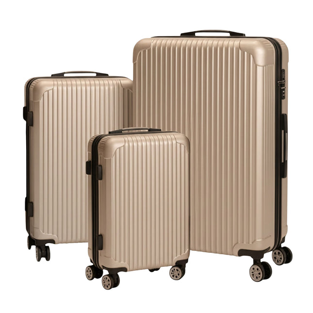 3-Piece Hard-Shell Luggage Set with Spinner Wheels