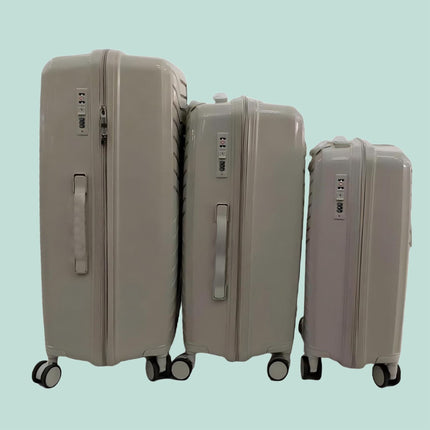 3-Piece Hard-Shell Luggage Set with TSA Lock