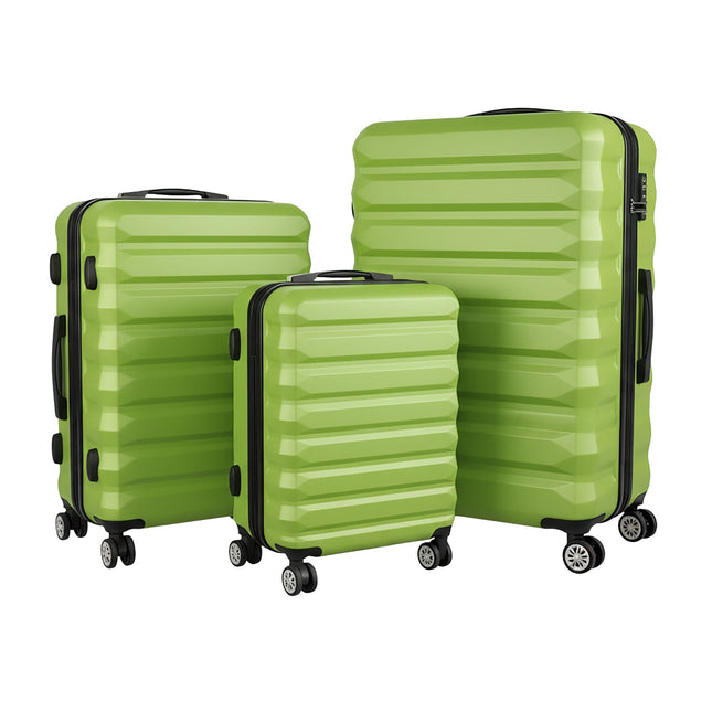 3-Piece Hard-Shell Luggage Set with Wheels