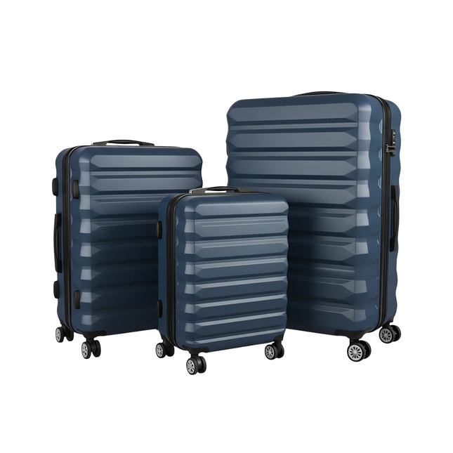 3-Piece Hard-Shell Luggage Set with Wheels