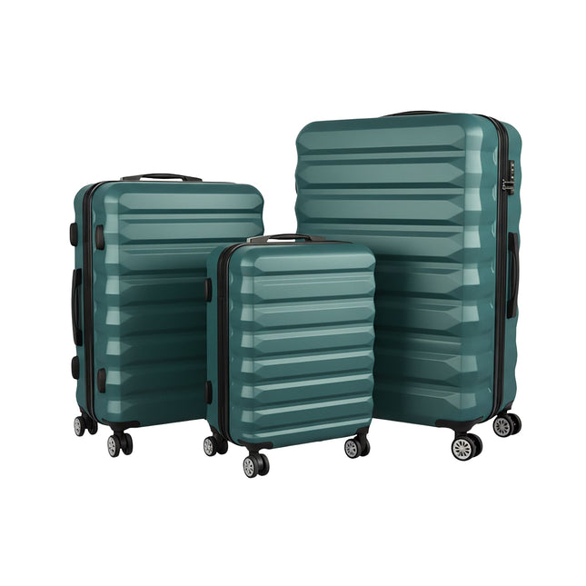 3-Piece Hard-Shell Luggage Set with Wheels