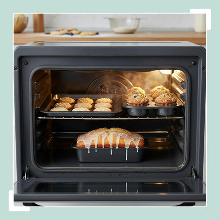 3-Piece Non-Stick Bakeware Set – Muffin, Loaf, Roasting Tins