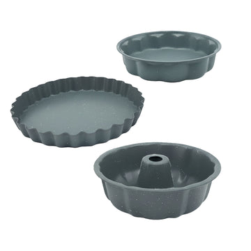3-Piece Non-Stick Carbon Steel Baking Tin Set