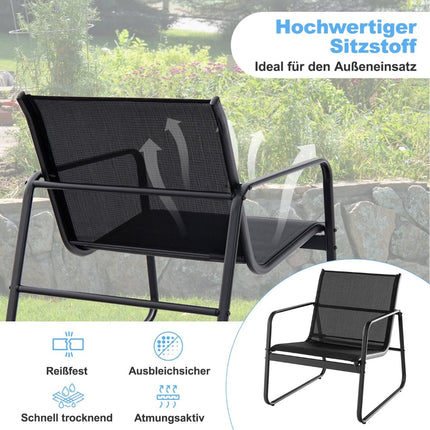 3-Piece Outdoor Furniture Set with Chairs and Table