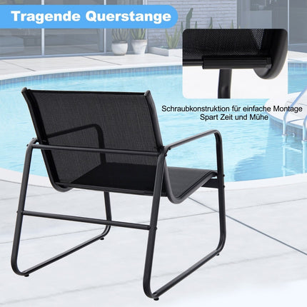 3-Piece Outdoor Furniture Set with Chairs and Table