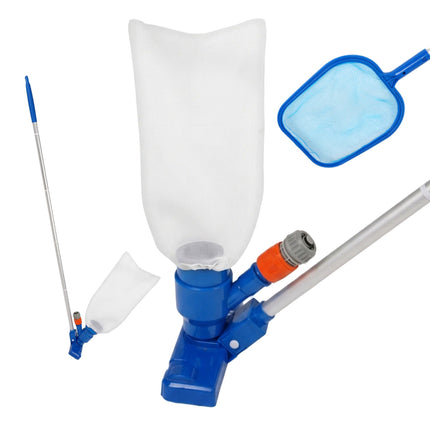 3-Piece Pool Cleaning Kit with Pole & Attachments