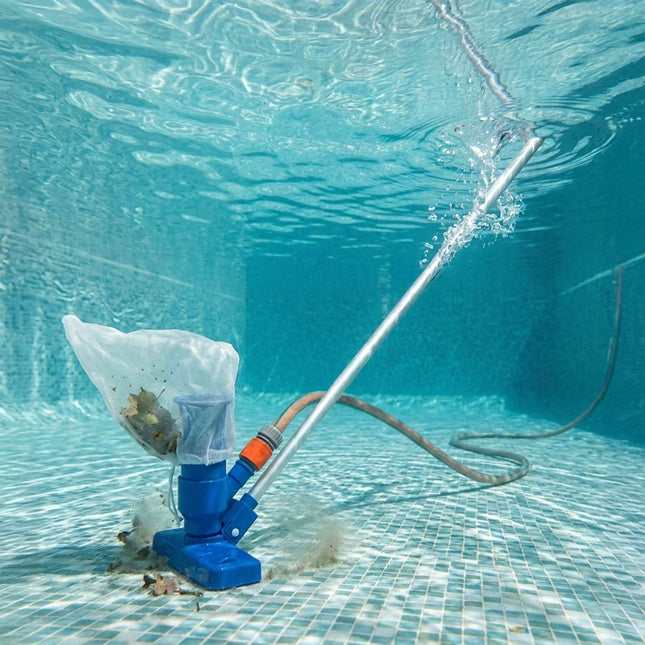 3-Piece Pool Cleaning Kit with Pole & Attachments