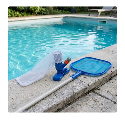 3-Piece Pool Cleaning Kit with Pole & Attachments