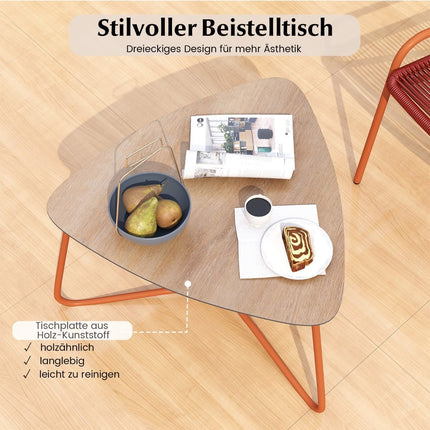 3-Piece Rattan Patio Set with Chairs & Table