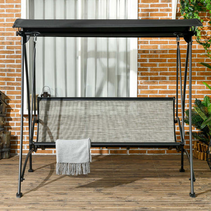 3-seater garden swing bench, UV protection, adjustable canopy