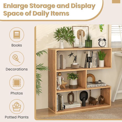 3-Shelf Open Cube Bookcase With Anti-Toppling Device