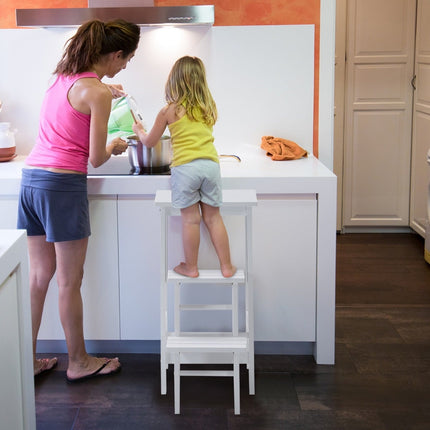 3-Step Folding Step Stool with Rotating Steps & Handle