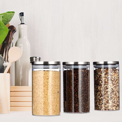 3 Storage jars 1000 ml
