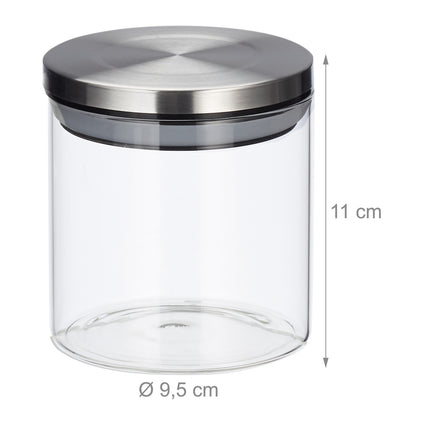 3 Storage jars 380 ml