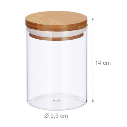 3 Storage jars 600 ml