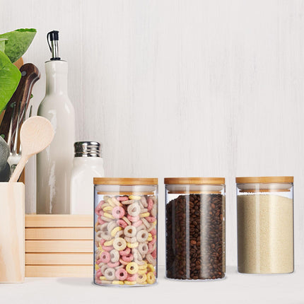 3 Storage jars 800 ml