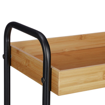 3-Tier Bamboo Serving Trolley