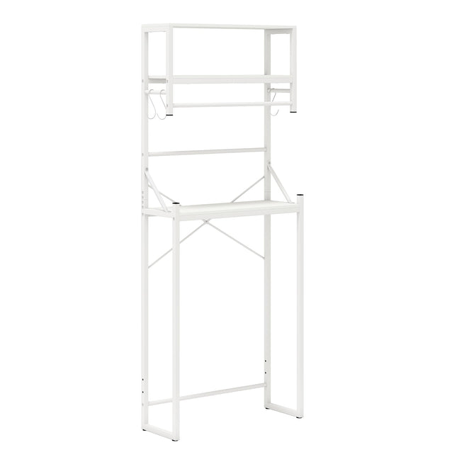 3-Tier Over-Toilet Bathroom Shelf, 64x24x162 cm, White