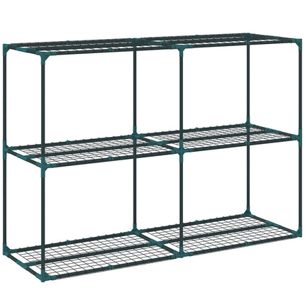 3-Tier Plant Stand, Steel, 20kg Capacity, Dark Green