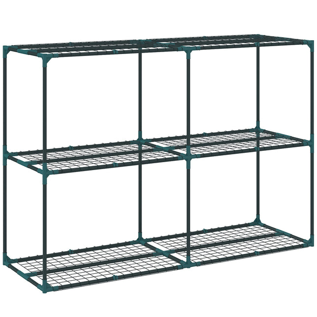 3-Tier Plant Stand, Steel, 20kg Capacity, Dark Green