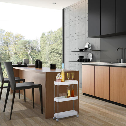 3-Tier Rolling Storage Trolley for Kitchen or Bathroom