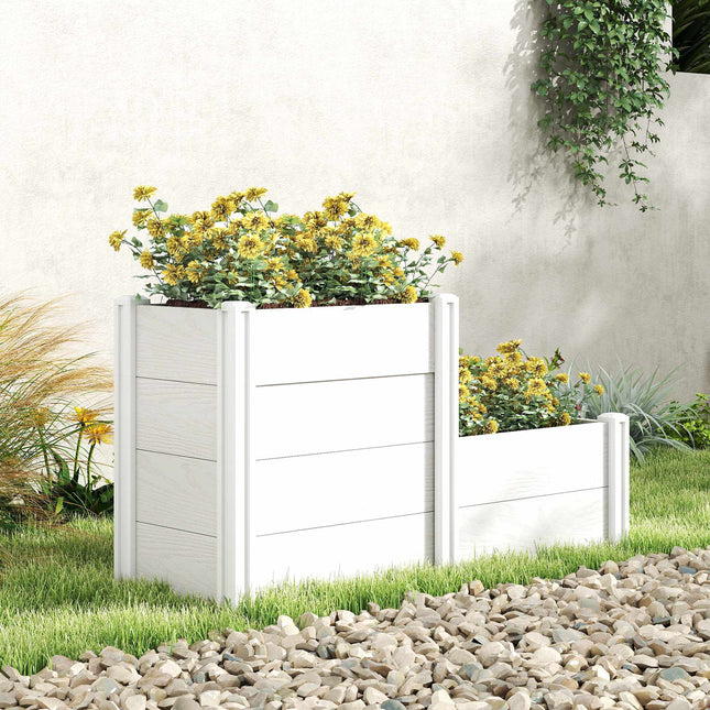 3-Tier Stackable Garden Bed, Vinyl, Easy Assembly