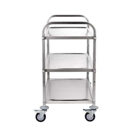 3-Tier Utility Cart, Steel Wire Rolling, 450 lb Capacity