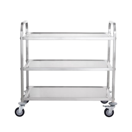 3-Tier Utility Cart, Steel Wire Rolling, 450 lb Capacity