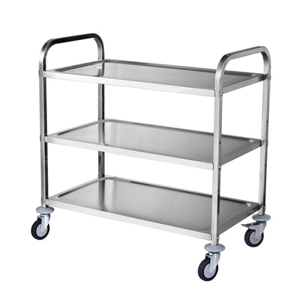 3-Tier Utility Cart, Steel Wire Rolling, 450 lb Capacity