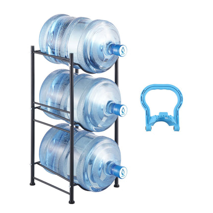 3-Tier Water Jug Holder Rack, Fits 3 5-Gallon Bottles