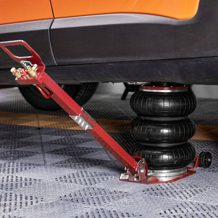 3 Ton Triple Bag Air Jack, 17.7 in Lift, Long Handle