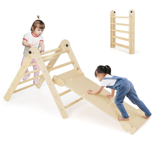 3-in-1 Adjustable Climbing Triangle Set for Kids