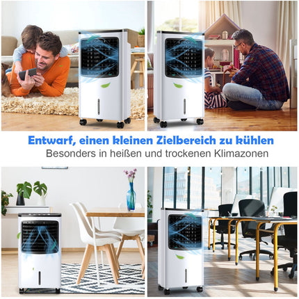 3-in-1 Air Cooler with 8L Tank, Remote, 7.5H Timer