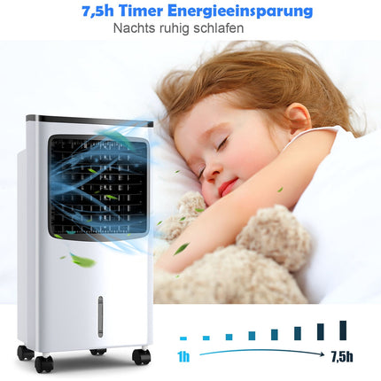 3-in-1 Air Cooler with 8L Tank, Remote, 7.5H Timer