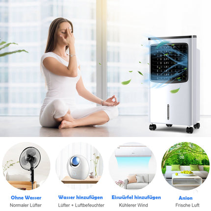 3-in-1 Air Cooler with 8L Tank, Remote, 7.5H Timer