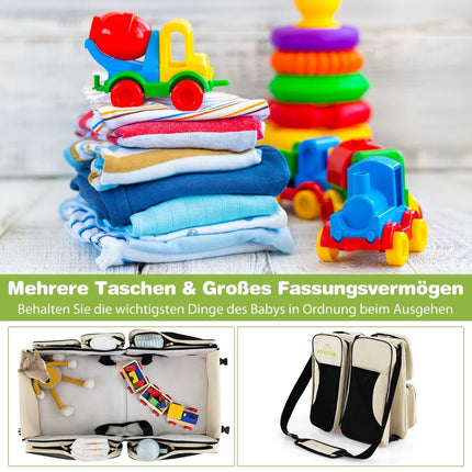 3-in-1 Baby Travel Bag with Changing Pad, 85 x 38 x 18 cm