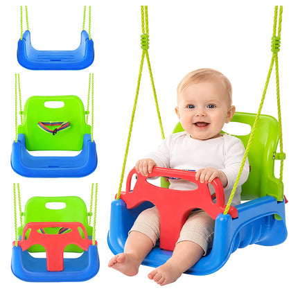 3-in-1 Children's Swing, Adjustable Ropes, 30kg Capacity