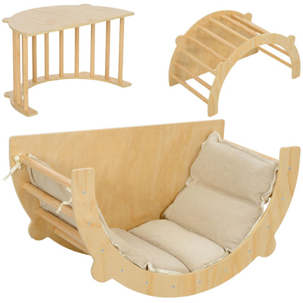 3-in-1 Climbing Arch, Rocker, Ladder for Kids 18-48 Months