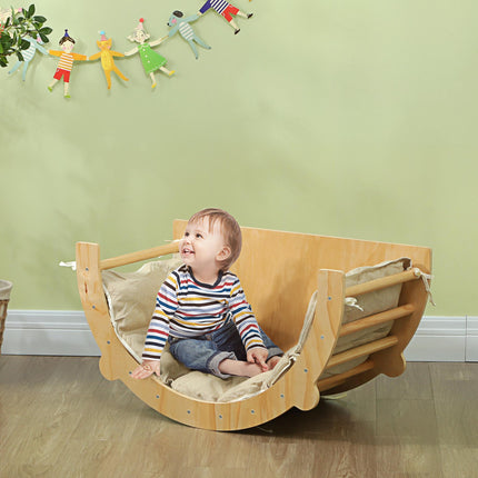 3-in-1 Climbing Arch, Rocker, Ladder for Kids 18-48 Months