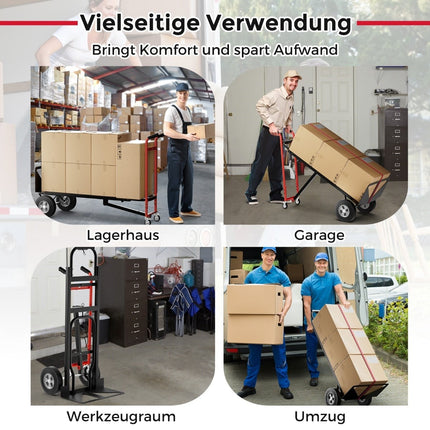 3-in-1 Convertible Hand Truck, 450kg Capacity, Metal Frame