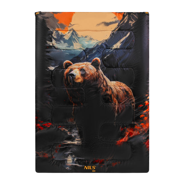 3-in-1 Double Sleeping Bag, Bear Design