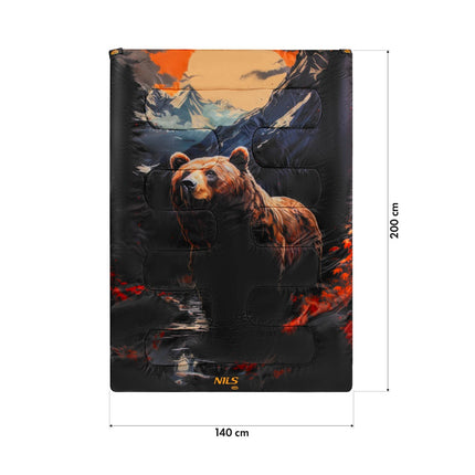3-in-1 Double Sleeping Bag, Bear Design