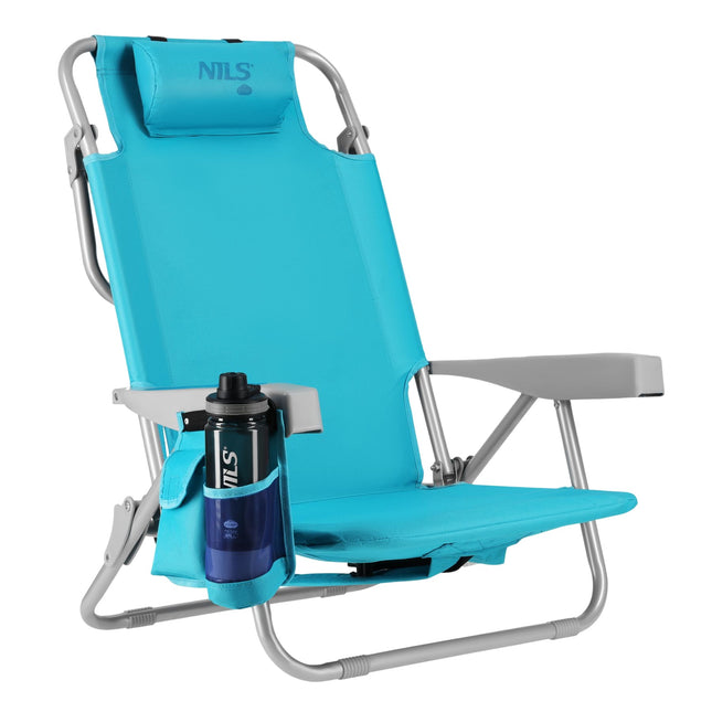 3-in-1 Foldable Beach Chair with Insulated Bag